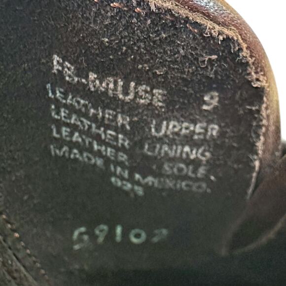 Freebird by Steven Muse Studded Leather Mules - Brown-Black - 9 - Picture 9 of 9